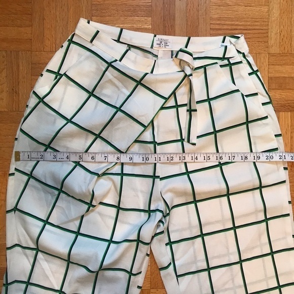 Runaway Australia Grid Print Wrap Pants High Waisted Trousers Size 10/M - Picture 8 of 11